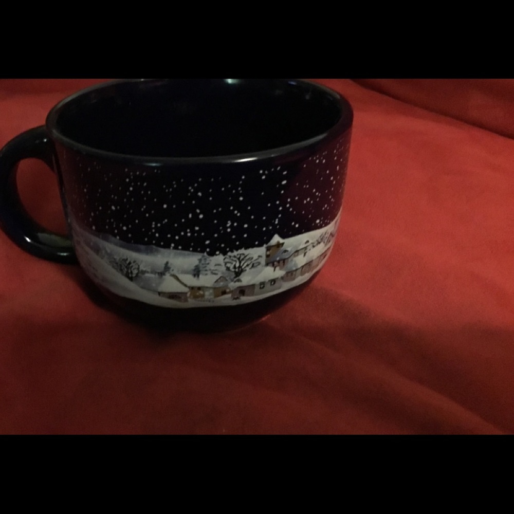 Snow scene mug